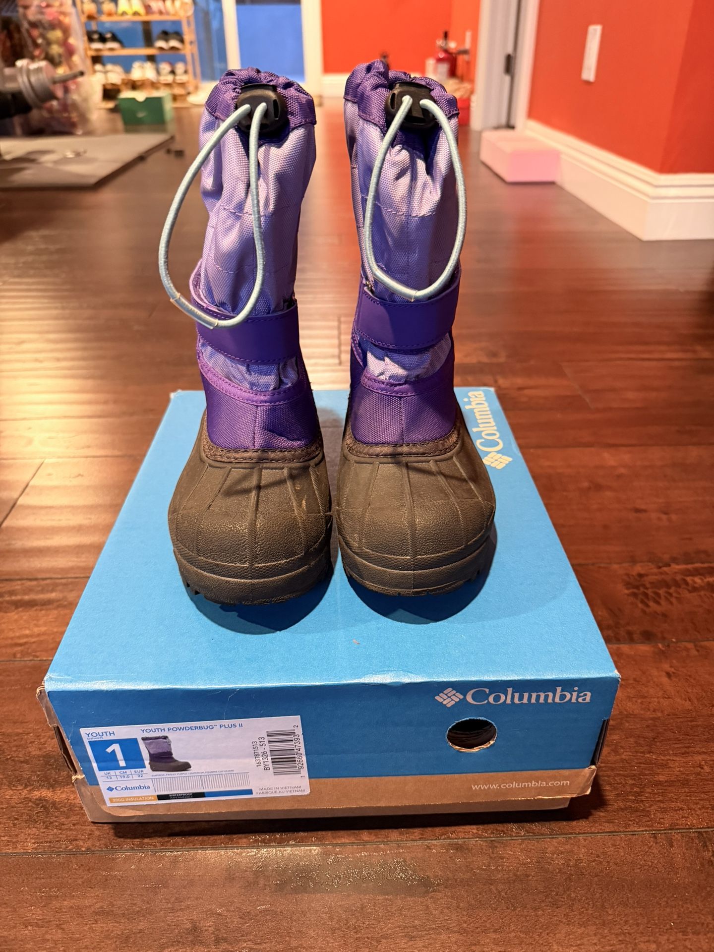 Columbia Kids Snow Boots Size 1