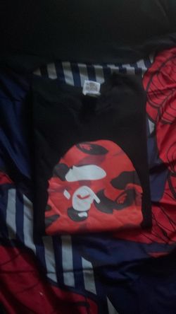 BAPE Ape Head Graphic T-Shirt Black Red