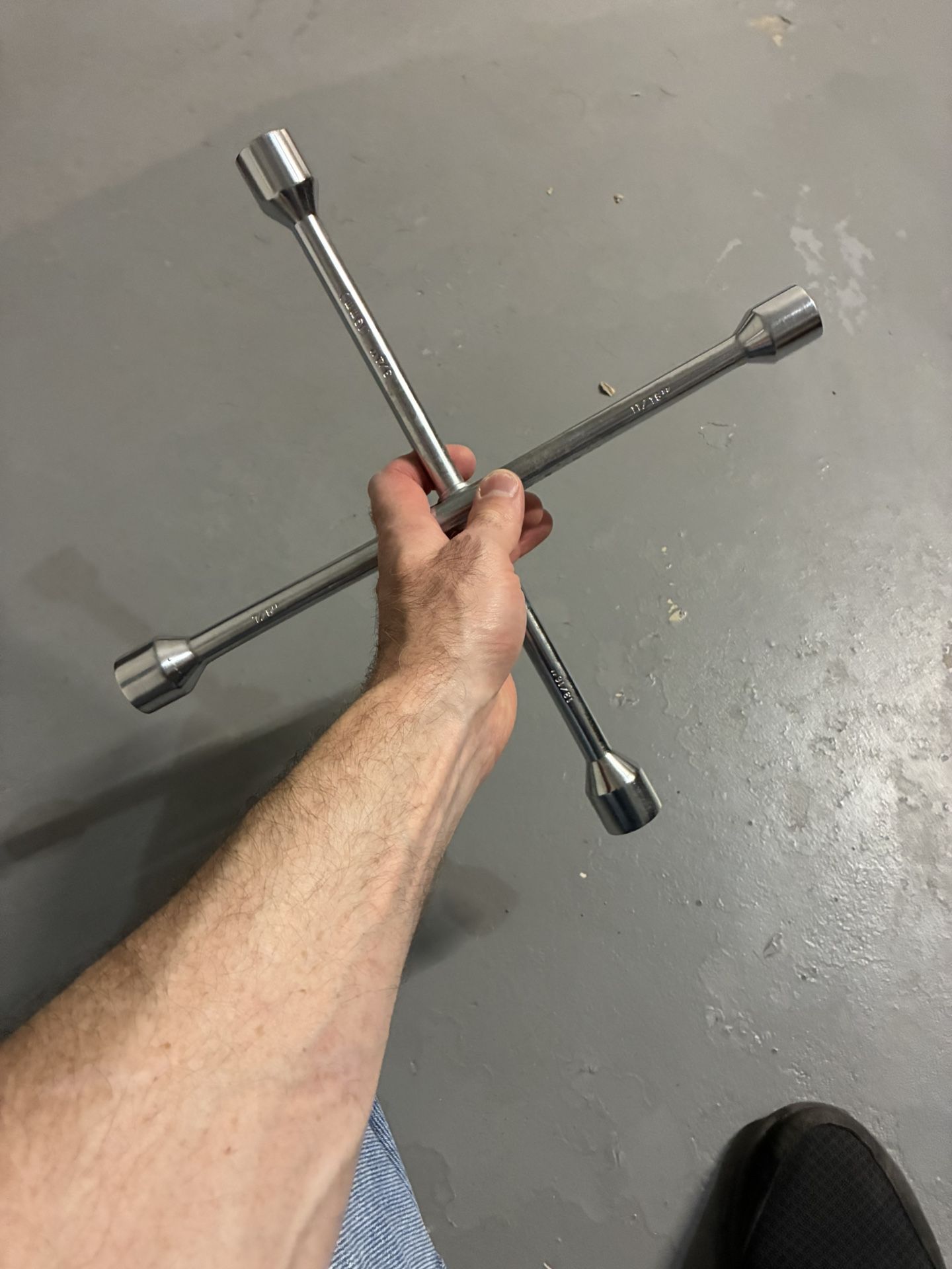 Four-Way Lug Nut Wrench