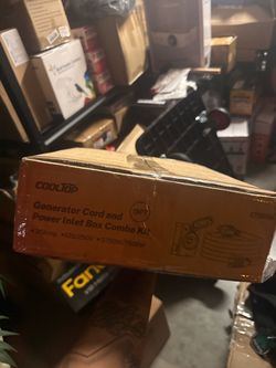Cooltop Generator Cord and Power Inlet Box Combo Kit
