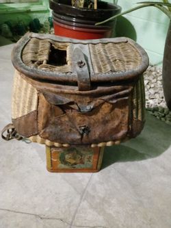 Antique Fly Fishermens Basket