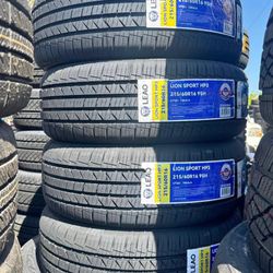 215/60R16 Set Of 4 Lion Sport New Tires 