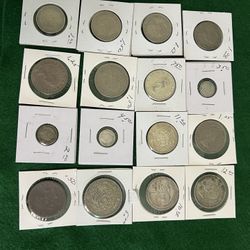 Lot Of 16 World Coins 75 Dollars