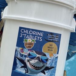 50 lbs Chlorine tablets or Pool Shock 