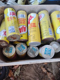 25 Ajax Cleaning Powder Containers – $30 OBO – Must Go Today