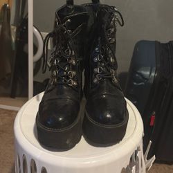 Goth Style Chain Boots