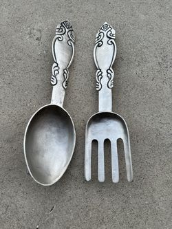 Large Spoon & Fork Home Decor