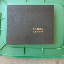 Vintage Record Album With 10 Shellac Records