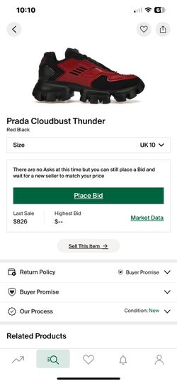 Prada Cloudburst Uk Size 10
