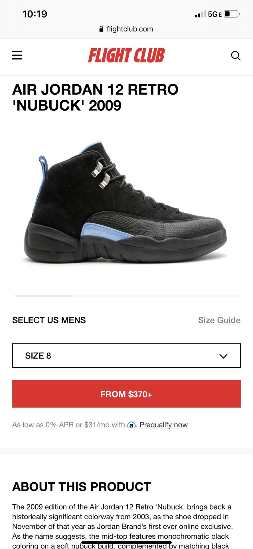 Jordan 12s. Black and Carolina blue