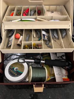 Tackle Box Fully Loaded with Fishing Gear