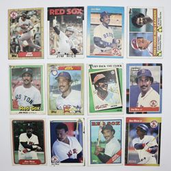 Jim Rice Baseball Cards - Set of 12