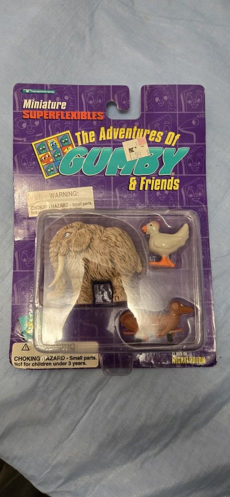 Denali Tillie Lowbelly Figures Gumby & Friends woolly mammoth Trendmasters
