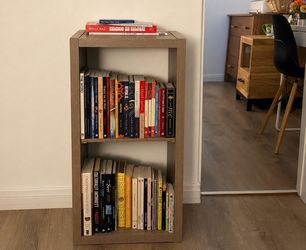 Wooden bookshelf