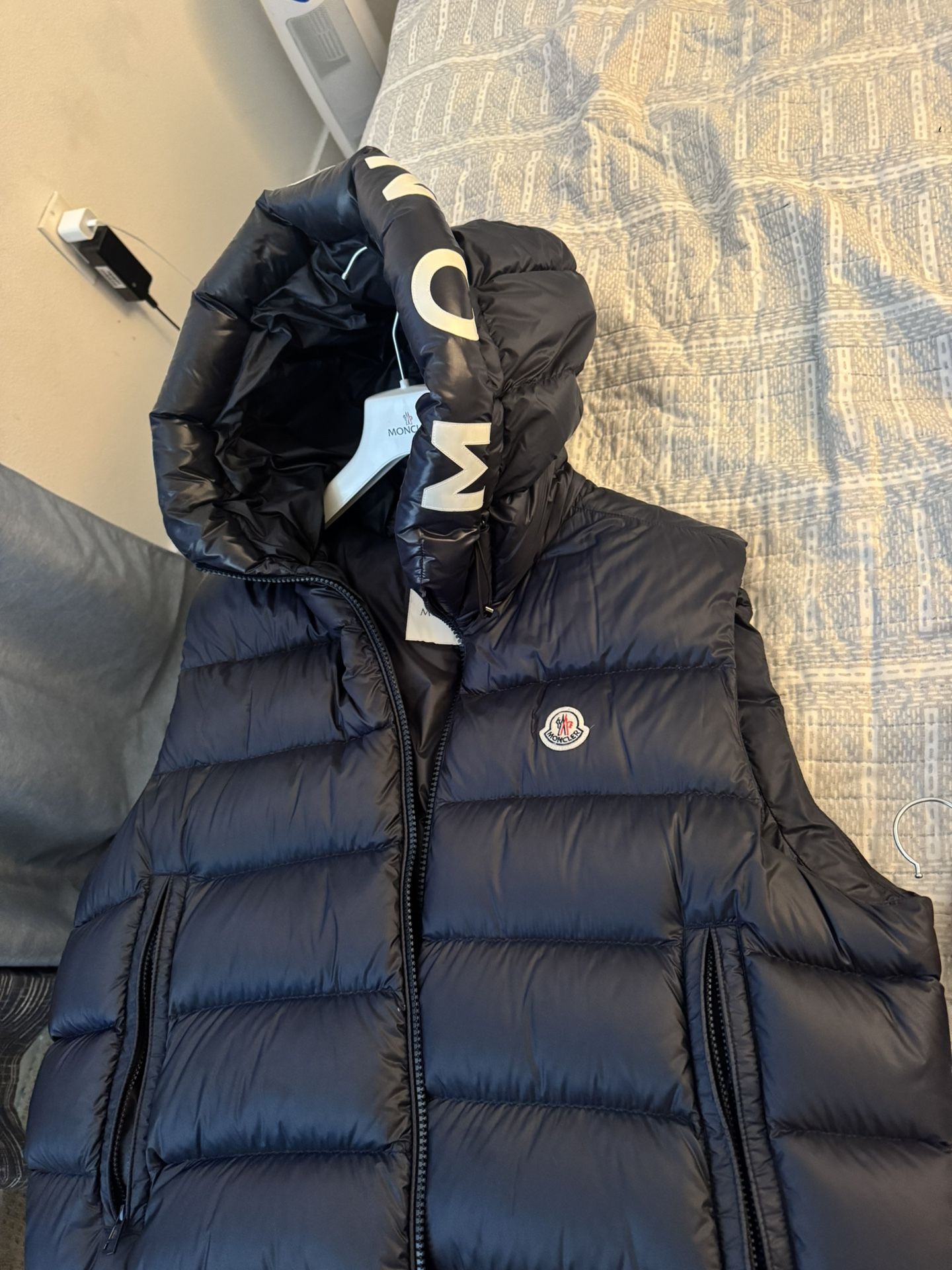 Authentic Moncler Vest With Hoodie