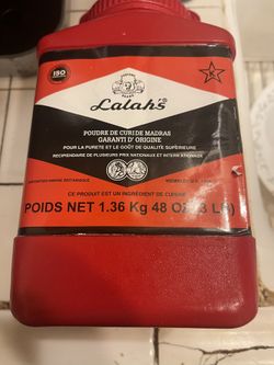 Lalah Madras Curry Powder 3lbs