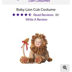 Baby Lion Cub Costume 