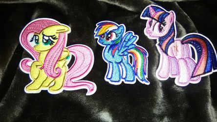 New set of 3 MY LITTLE PONY PATCHES
