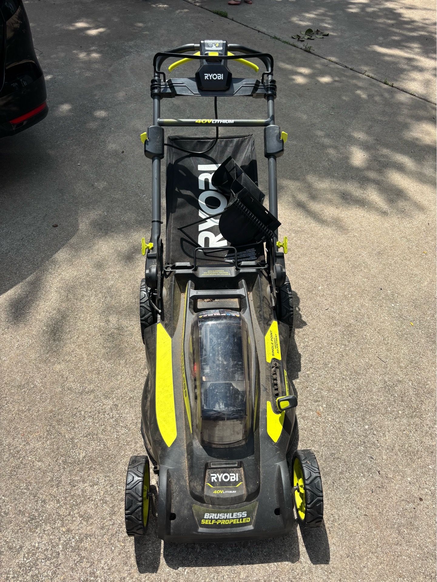 Ryobi 40v lithium electric self propelled mower