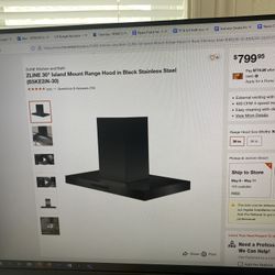 ZLine Island Range Hood-$300