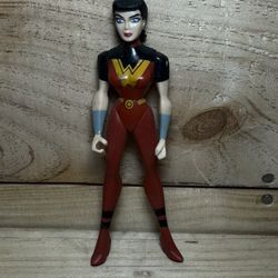 2005 Red Justice Lords Wonder Woman 4" Action Figure DC Comics #scrappy