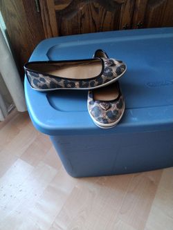 Brighton Leopard Print Slip-ons--8 1/2 B