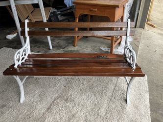 Redwood garden bench from really old Redwood
