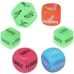Funny Romantic Role Playing Dice Set, Valentines, Wedding, Gag gift