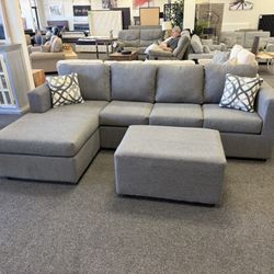 Sectional With Ottoman 