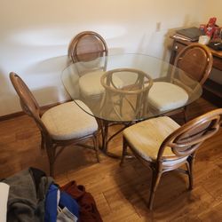 Glass Table And Chairs