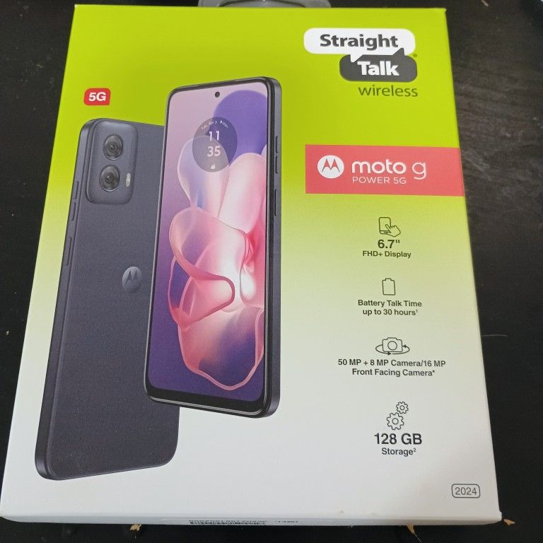 New Moto G 128g With 1month Unlimited Service