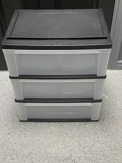 3-Drawer Plastic Storage Organizer 