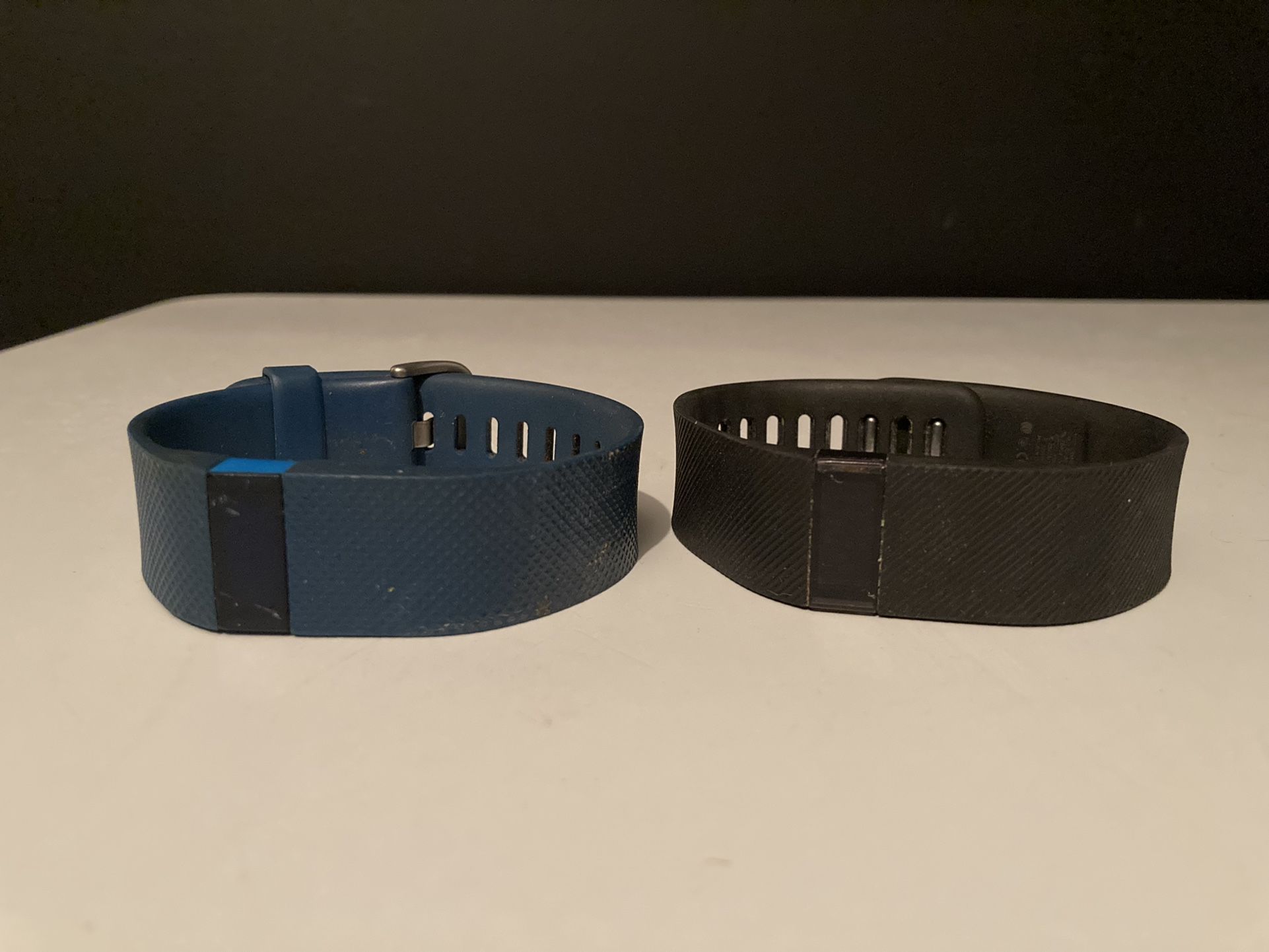  x2 Fitbit Charge HR Wireless Activity Tracker - Black & Navy