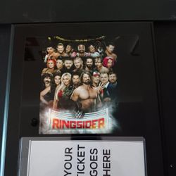 WWE Ringsider Ticket Display - Brand New
