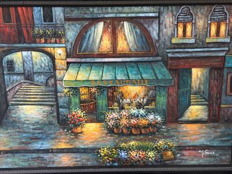 Framed painting