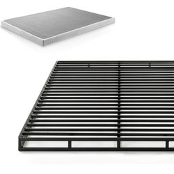 ZINUS Quick Lock Metal Smart Box Spring, 4 Inch Mattress Foundation, Strong Metal Structure
