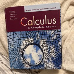 Calculus-A Complete Course 