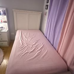 Cama twin + mattress + box spring