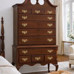 Beautiful Solid Wood High-Quality High Boy Dresser