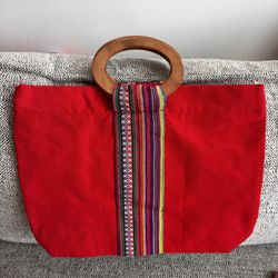 Mexican Indigenous Red Purse