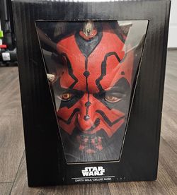 Darth Maul Star Wars Deluxe Latex Mask New Disney Rubies Co 202780 $70 OBO