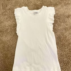 White ruffles shirt