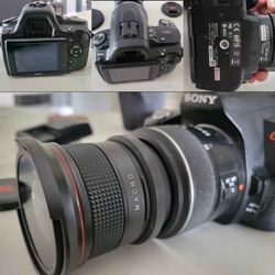 Sony DSLR A390 Digital Camera 55mm + Macro Lens + ND Filter