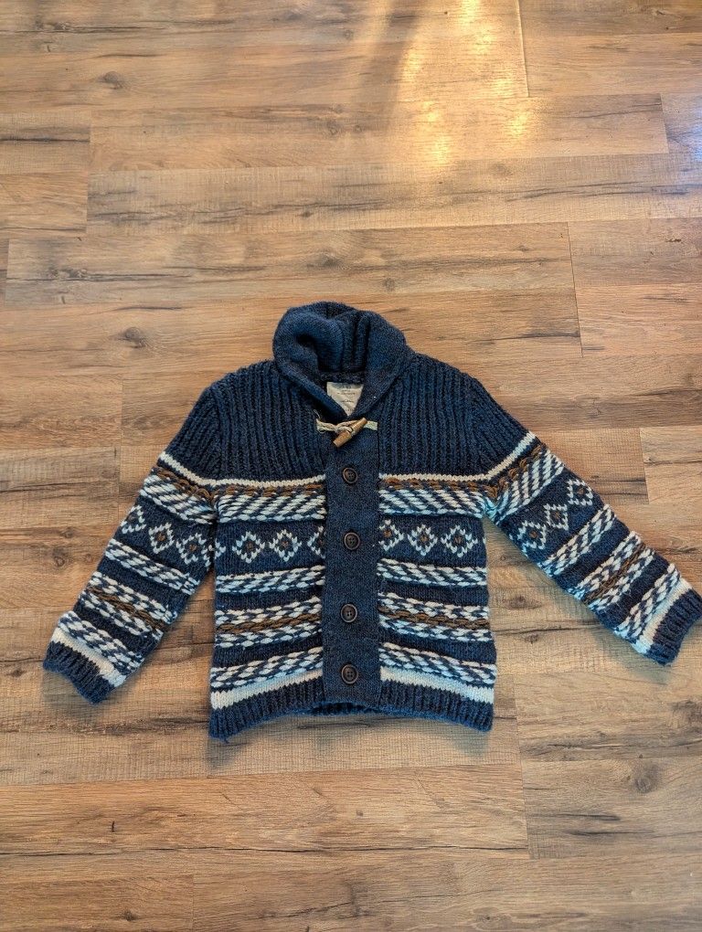 Zara Boys Knit Cardigan Sweater Size 5