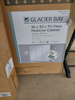 Glacier Bay 36x30 Tri-View Medicine Cabinet