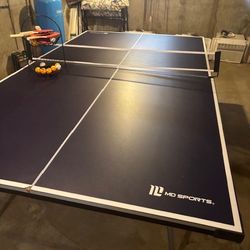MD Sports Ping Pong Table/paddles/balls/user manual