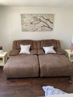 Two chaise lounge couches