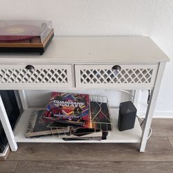 Small White Console Table