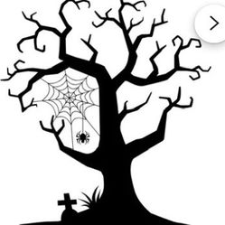 Spooky Tree plywood cutouts