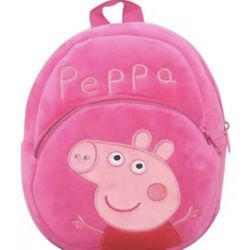 Peppa Pig Pink Plush Bag 23cm x 18cm.